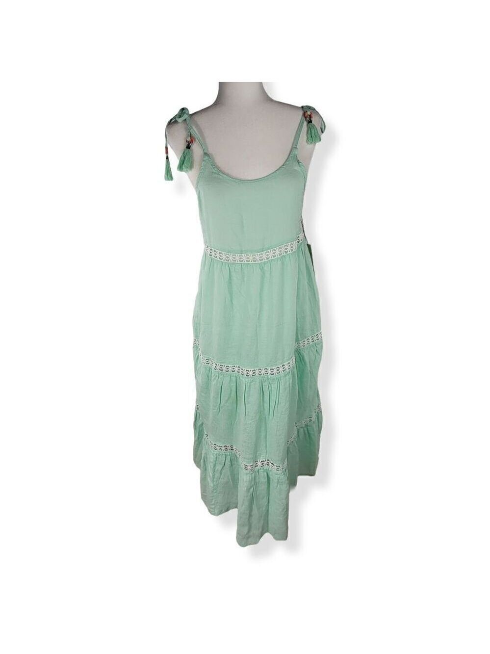 Rachel Zoe Linen Blend Maxi Dress Small